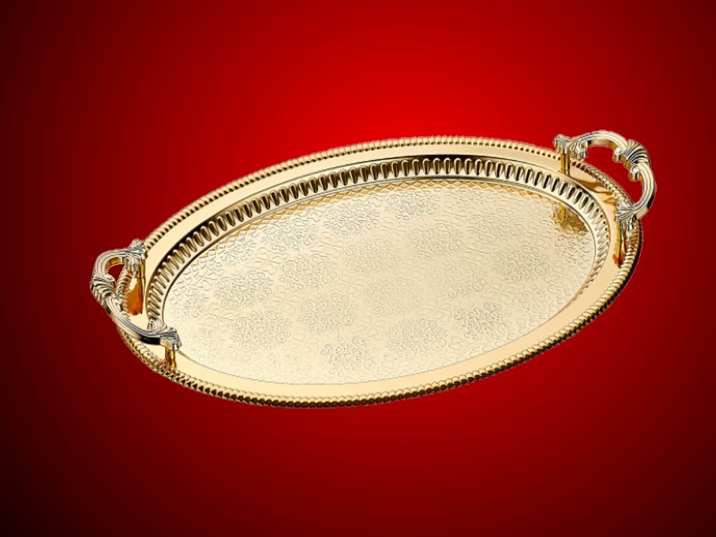 2017/2A Middle Oval Tray Selimiye Designe