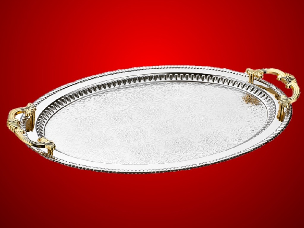 2017/3NA Big Oval Tray Selimiye Designe